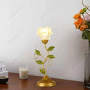 Axyaa Rose Flower Lamp: Tricolored Desk Light, Pastoral Style Lighting Fixture