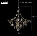 Axyaa Firefly Star Crystal Chandelier for Elegant Spaces