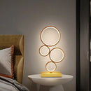 Axyaa Nordic Circle LED Table Lamp for Modern Bedroom and Living Room decor