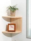 Corner Wall Shelf Axyaa - Space-Saving Storage Rack for Aesthetic Room Decor