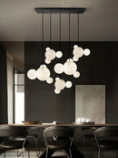 Axyaa Nordic Bubble Chandelier LED Ceiling Pendant Lamp for Living Room, Kitchen, Dining Room