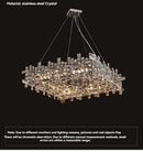 Axyaa Modern Crystal Ceiling Chandelier - Elegant LED Pendant Lights for Luxury Living