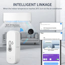 Axyaa Smart WiFi Temperature Humidity Sensor for Remote Monitoring and Voice Control