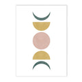 Axyaa Boho Rainbow Sun Moon Landscape Art Print Canvas Home Decor