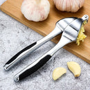 Axyaa Garlic Press: Zinc Alloy Multifunctional Peeler and Stainless Steel Crusher