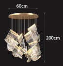 Axyaa Modern LED Pendant Chandeliers for Living Room Staircase Indoor Lighting