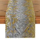 Axyaa Patterned Metallic Texture Table Runner for Home Decoration and Events