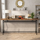 Axyaa Extra Long Wood Console Table for Living Room and Entryway