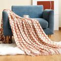 Axyaa Lightweight Knitted Throw Blanket with Tassels