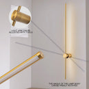 Axyaa Copper LED Wall Sconce 360° Rotation Dimmable Interior Lighting