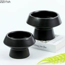 Axyaa Ceramic Vase: Circular Desk Decoration for Floral Arrangements