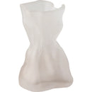 Axyaa Clear Glass Vase: Creative Irregular Folded Design for Hydroponic Flowers & Terrariums