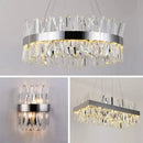 Axyaa Modern Crystal Chandelier Pendant Lights for Stylish Home Decor