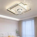 Axyaa Folding Ceiling Fan with LED Light & Control - Modern Bedroom & Living Room Lighting