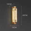 Axyaa Modern Crystal Wall Lamp - LED Indoor Lighting for Home Decor