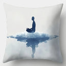 Axyaa Zen Meditation Style Pillowcase Set - 17.7" x 17.7"