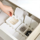 Axyaa Mini Storage Box with Lid for Cotton Swabs & Makeup - Dustproof Plastic Organizer