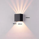 Axyaa Outdoor Black LED Wall Light Sconces - Waterproof, Adjustable Angle