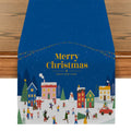 Axyaa Christmas Farmhouse Table Runner Holiday Decor Party Wedding