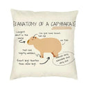 Axyaa Capybara Home Cushion Cover - Nordic Throw Pillow Cover