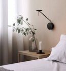 Modern Italian restaurant, living room, Nordic black adjustable light branded Axyaa