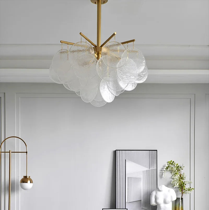 Axyaa Shell Chandelier Pendant Light for Modern Home Decor