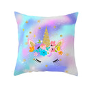 Axyaa Purple Unicorn Rainbow Sunrise Pillowcase for Home Decor