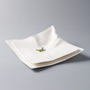 Axyaa Ceramic Sushi Plate Set - Creative Irregular Shape Solid Color Dinner Dishes