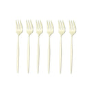 Axyaa Stainless Steel Mini Fork Set for Desserts and Salads