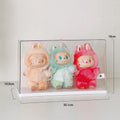 Axyaa Labubu Dolls Acrylic Display Case Dustproof Blind Box Plush Doll Storage Box