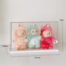 Axyaa Labubu Dolls Acrylic Display Case Dustproof Blind Box Plush Doll Storage Box