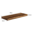 Axyaa Wood Floating Wall Shelves: Home Storage for Photos & Books
