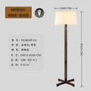 Axyaa Wabi-sabi Solid Wood Floor Lamp LED E27 Zen Art Decor Corner Stand Lighting
