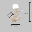 Axyaa Cute Doll Wall Light for Bedroom - LED Indoor Sconce Home Decors