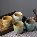 Axyaa Handmade Glaze Coffee Mug, Large Ceramic Tea Cup, Creative Two-tone Espresso