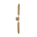 Axyaa Golden Inclined Tube Wall Light for Modern Luxury Home Decor