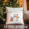 Axyaa Christmas Cartoon Pillowcases - Festive Home Decor Cushion Cover
