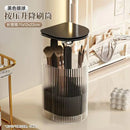 Axyaa Makeup Brush Holder with Dustproof Lid - Cosmetic Organizer for Vanity