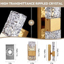 Axyaa Crystal LED Wall Light Remote Control Dimmable 3000K 6000K Bedroom Hallway Lighting