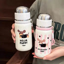 Axyaa Cartoon Puppy Thermos Stainless Steel Tea Separation Water Cup