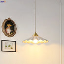 Axyaa Ceramic LED Pendant Light: Japanese Style Vintage Copper Hanging Lamp