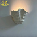 Axyaa French Design Shell Gypsum LED Wall Lamp - Baroque Art Decor for Bedroom