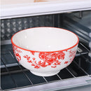 Axyaa 4.5-inch Ceramic Rice Bowl Set for Microwave and Oven - Home Kitchen Tableware