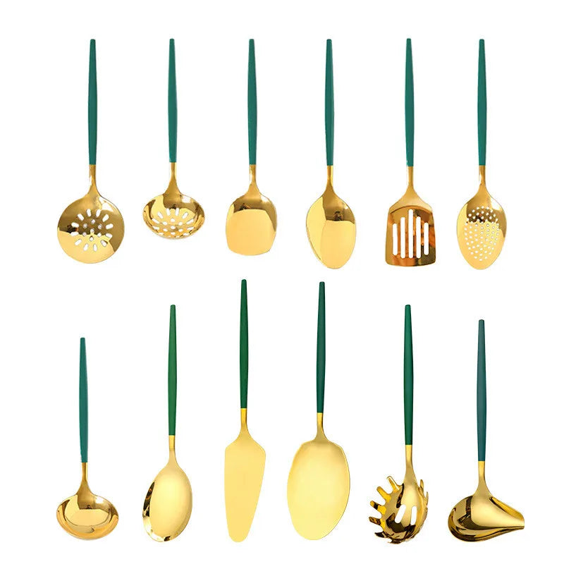 Axyaa Stainless Steel Kitchen Utensils Set