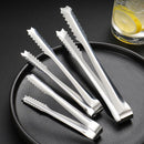 Axyaa Mini Sugar Ice Cube Clip BBQ Tongs - Stainless Steel Kitchen Utensil
