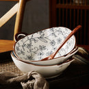 Axya 780ml Ceramic Soup Bowl With Handle for Kitchen Tableware and Pasta Dish
