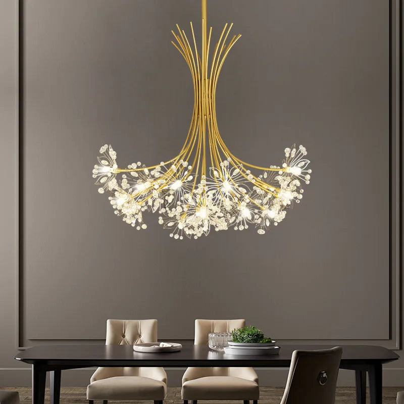 Axyaa Dandelion Chandelier: Modern Nordic Style for Bedroom and Living Room