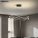 Axyaa Wave Pendant Lights: Modern Nordic Chandeliers for Dining, Bar, and Home Decor