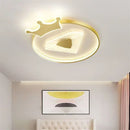 Axyaa Luxury Crown Ceiling Lamp for Bedroom or Children's Room