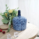 Axyaa Blue Ceramic Vase for Flower Arrangements and Home Decor